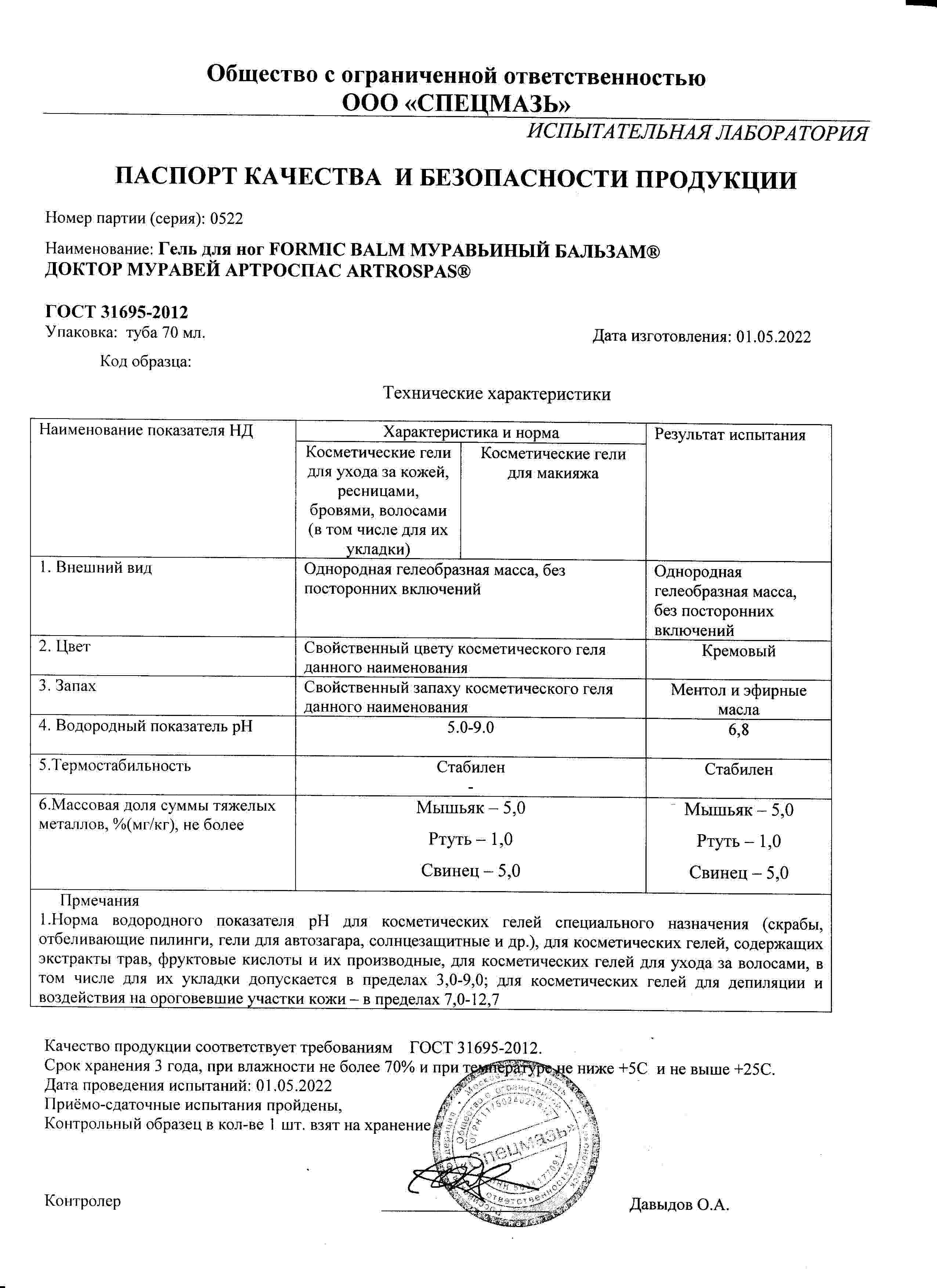 Паспорт №052022